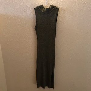 SAY WHAT 62%Rayon, 22%metallic,16%polyester dress.